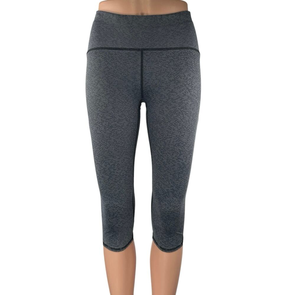 Lululemon Wunder Under Gray Skinny Mid Rise Crop Workout Tight Leggings Pants 6